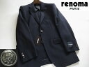 SALE 正規品 春夏モデル レノマ パリス renoma PARIS メタル釦紺ブレザーウールジャケット 濃紺