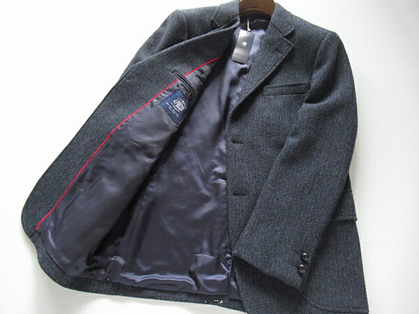 SALE 秋冬 オンワード樫山正規品 J.プレス J.PRESS LOVAT LAVEROCK TWEED メンズ ツイード ウールジャケット 紺ブレザー定価75,900円（税込）ネイビー