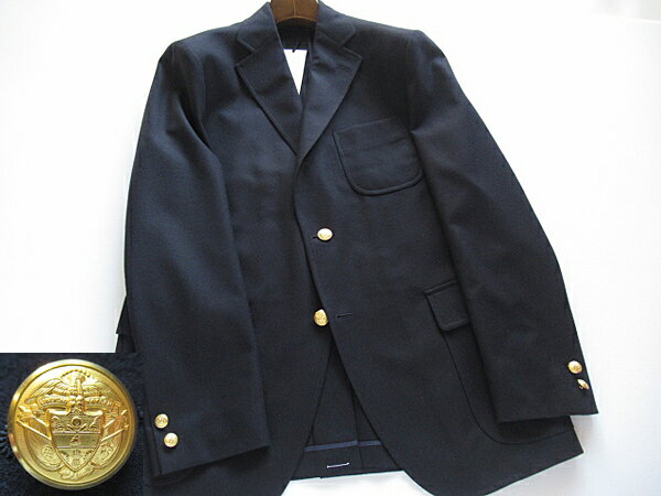 SALE オンワード樫山日本製 秋冬J.プレス J.PRESS ORIGINALS 1001 PAPER FLANNEL 3B BLAZER金釦紺ブレザー 定価81,400円(税込)