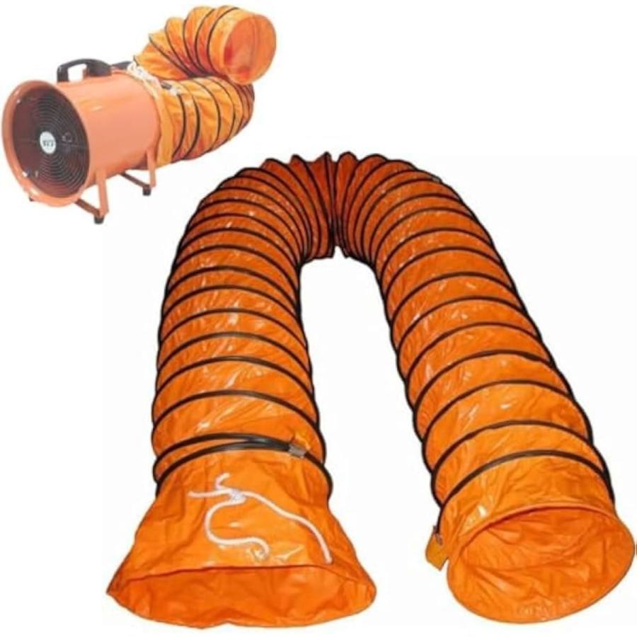 ダクトホース 5m 10m 超長型 送排風機用ダクトホース 防水 耐熱 -15℃-80℃ フレキシブルダクト 低騒音 ..