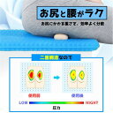 ゲルクッション ジェルクッション ハニカム 座布団【あす楽対応】座椅子 フィットハニカム ハニカム構造 運転 腰痛 体圧分散 無重力 釣り カバー付き 驚異の超衝撃吸収力 カバー付き 体圧吸収+分散 大きいサイズ