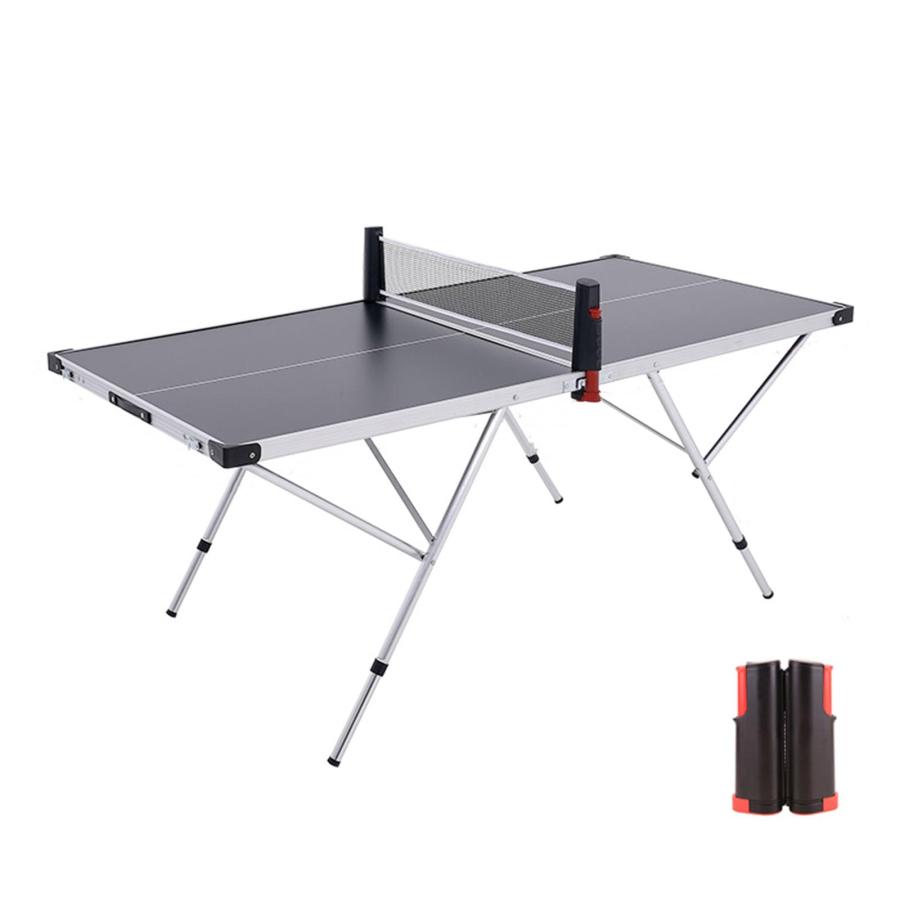 卓球台 家庭用 ピンポン台 折りたたみ 高さ調節可能 練習用 ネット付き 卓球セット テーブル キャンプ ファミリー 室内 室外 コンパクト