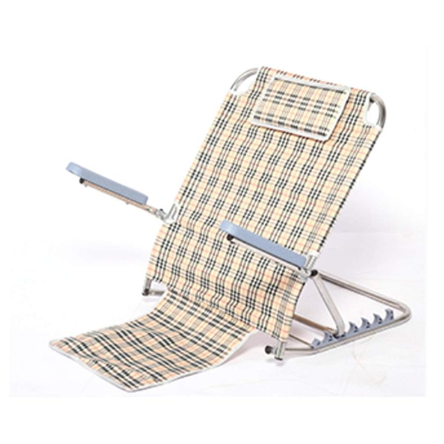 多機能 介護用 ベッド用背もたれ 肘掛け付き 折り畳み 介護用リクライニングチェア ベッド上座椅子 6段..