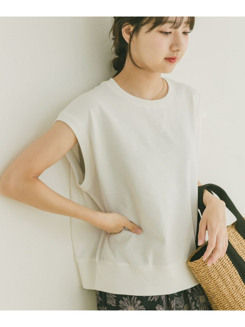 【SALE／55%OFF】裏毛ノースリーブベスト URBAN RESEARCH ITEMS アーバンリサーチアイテムズ トップス ベスト・ジレ グレー ホワイト グリーン【RBA_E】[Rakuten Fashion]