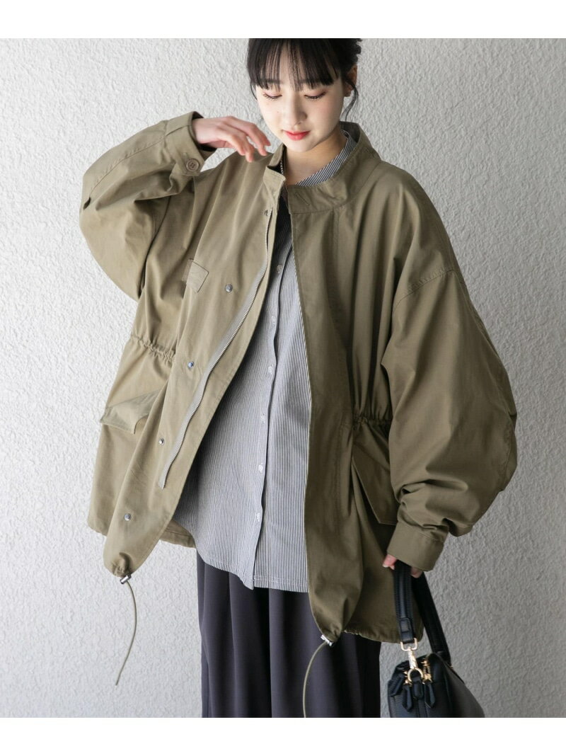 【SALE／10%OFF】『撥水/防花粉/イージーケア』ミリタリーモッズコート URBAN RESEARCH ITEMS アーバンリサーチアイテムズ ジャケット・アウター モッズコート ブラック カーキグリーン【RBA_E】【送料無料】[Rakuten Fashion]