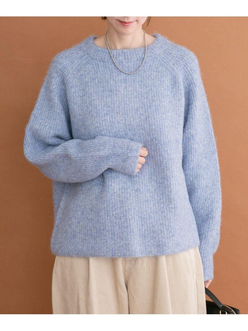 メランジボトルネックニット URBAN RESEARCH ITEMS アーバンリサーチアイテムズ トップス ニット ブルー イエロー グレー【先行予約】*【送料無料】[Rakuten Fashion]