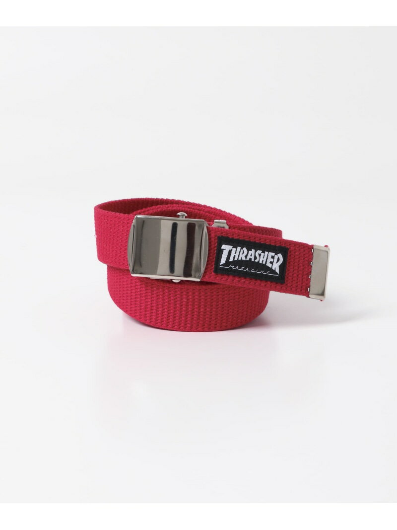 THRASHER Name Belt URBAN RESEARCH ITEMS アーバンリサーチアイテムズ ファッション雑貨 ベルト レッド ブラック ホワイト ネイビー グレー イエロー グリーン[Rakuten Fashion]