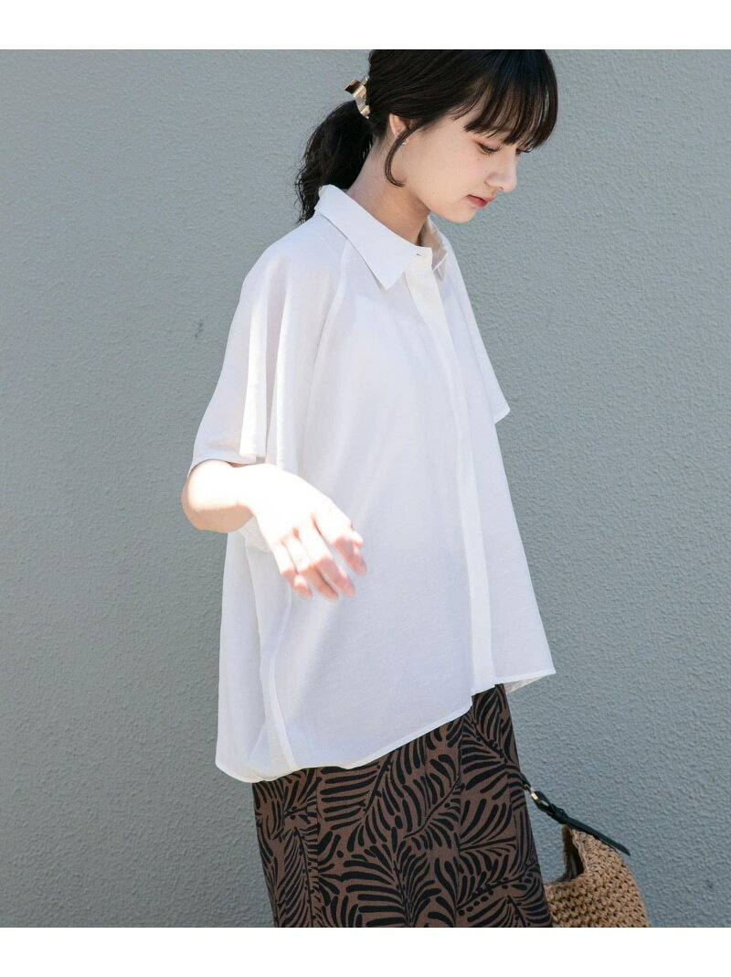 【SALE／30%OFF】リネン混フレアスリーブシャツ URBAN RESEARCH ITEMS アーバンリサーチアイテムズ トップス シャツ・ブラウス ブラック ホワイト ピンク【RBA_E】【送料無料】[Rakuten Fashion] ur-items-10007136 ITEMS URBAN RESEARCH パッケージ画像