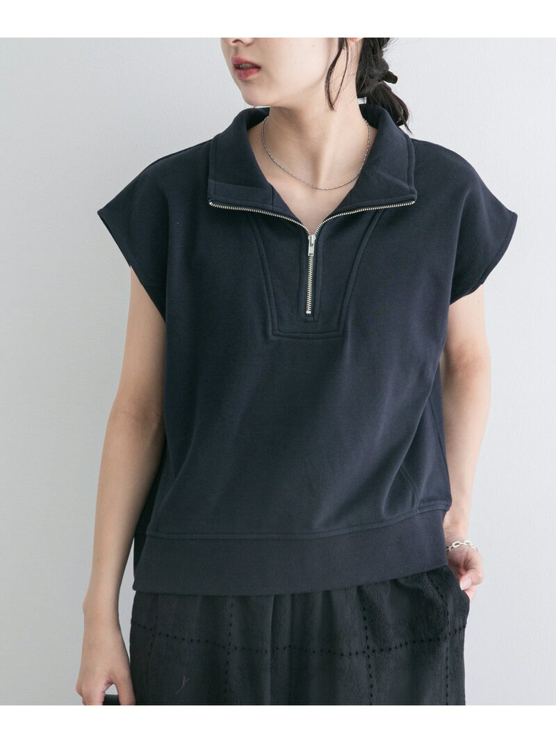 【SALE／50%OFF】裏毛ハーフジップショートプルオーバー URBAN RESEARCH ITEMS ア...