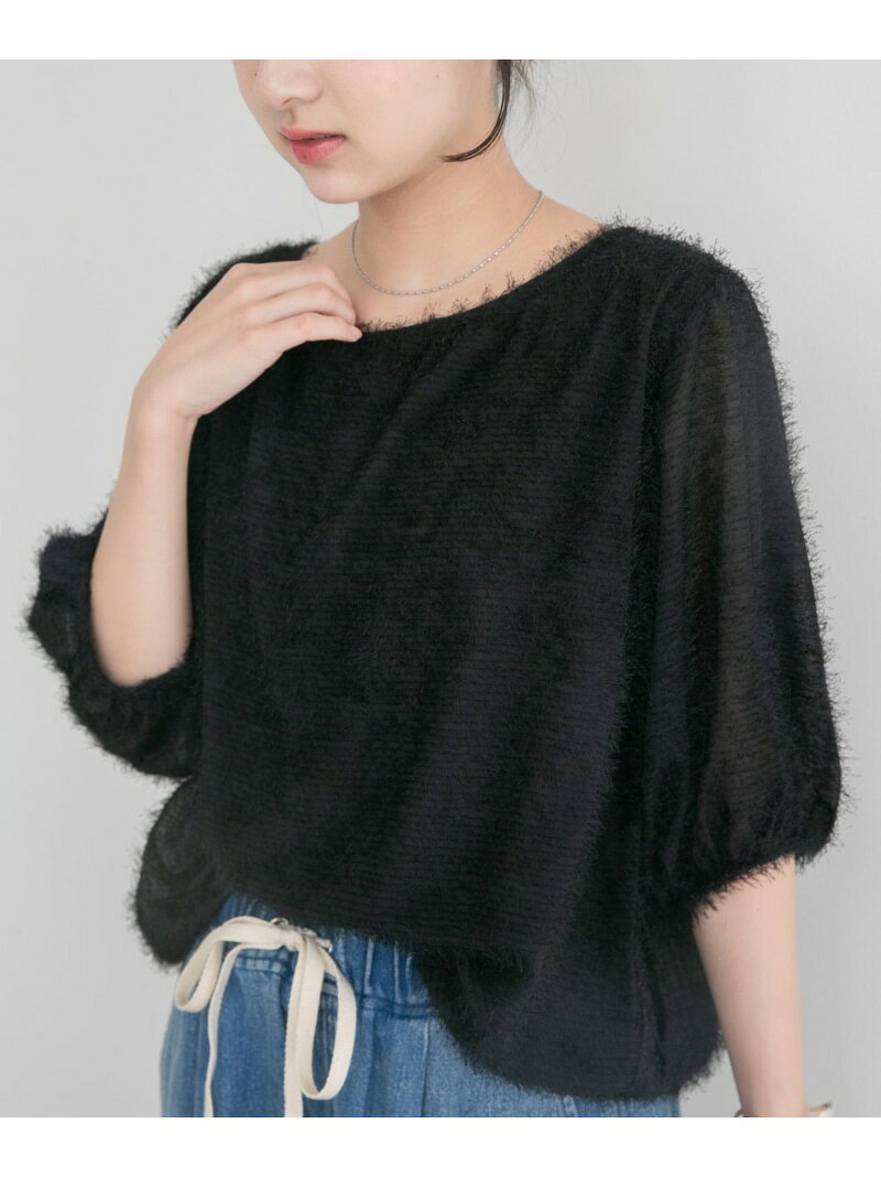 【SALE／50%OFF】フェザージャガードプルオーバー URBAN RESEARCH ITEMS アーバンリサーチアイテムズ トップス シャツ・ブラウス ブラック ホワイト【RBA_E】[Rakuten Fashion] ur-items-10007024 ITEMS URBAN RESEARCH パッケージ画像