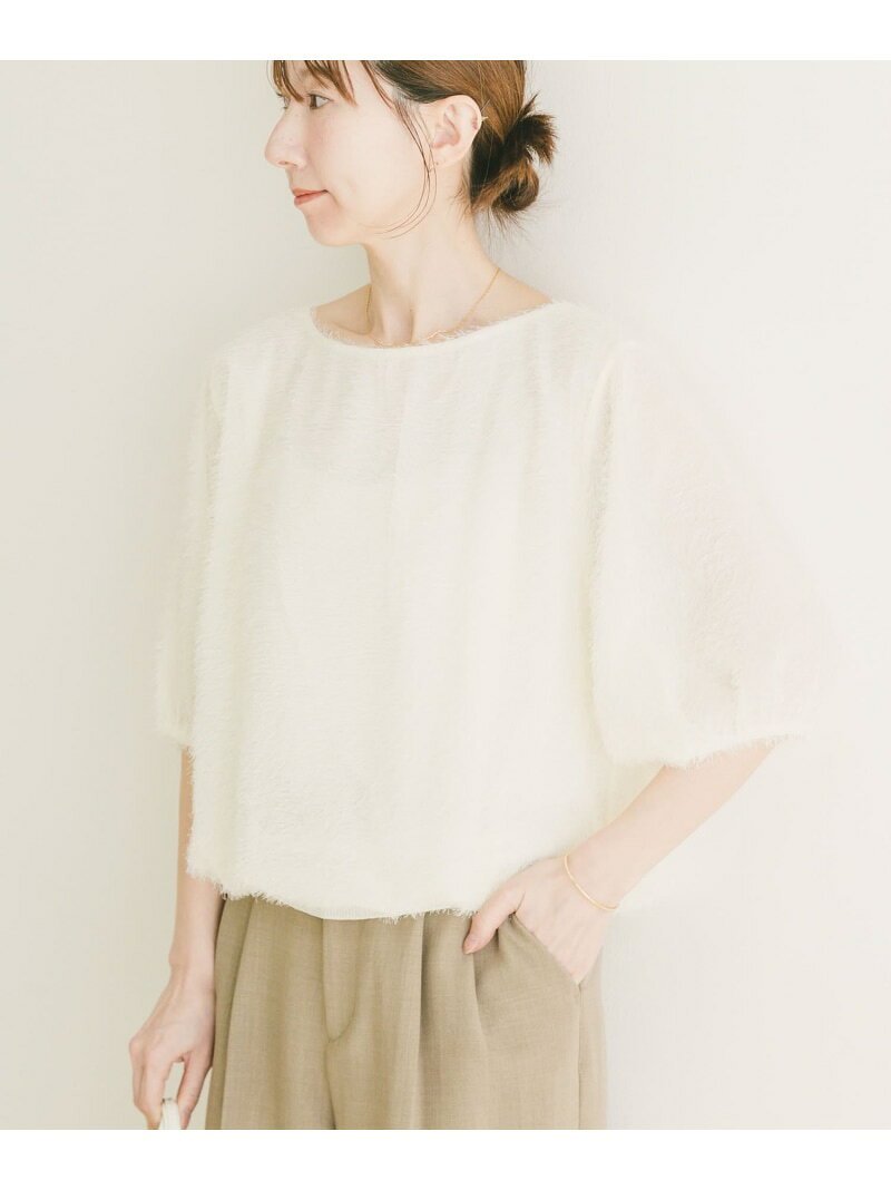 【SALE／50%OFF】フェザージャガードプルオーバー URBAN RESEARCH ITEMS アーバンリサーチアイテムズ トップス シャツ・ブラウス ブラック ホワイト【RBA_E】[Rakuten Fashion] ur-items-10007024 ITEMS URBAN RESEARCH サンプル画像2