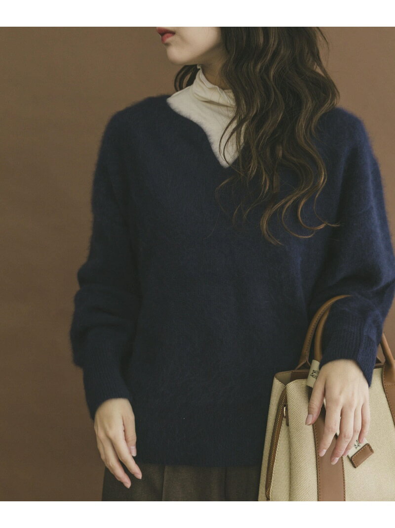 CEaRET ラクーン☆ダークネイビー 長袖ニット シーレット CEaRET