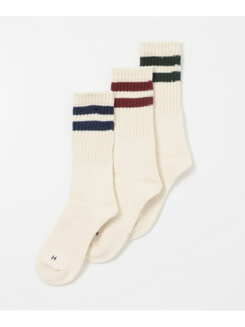 Healthknit シンカー2Line クラシックソックス 3P URBAN RESEARCH ITEMS アーバンリサーチアイテムズ ..