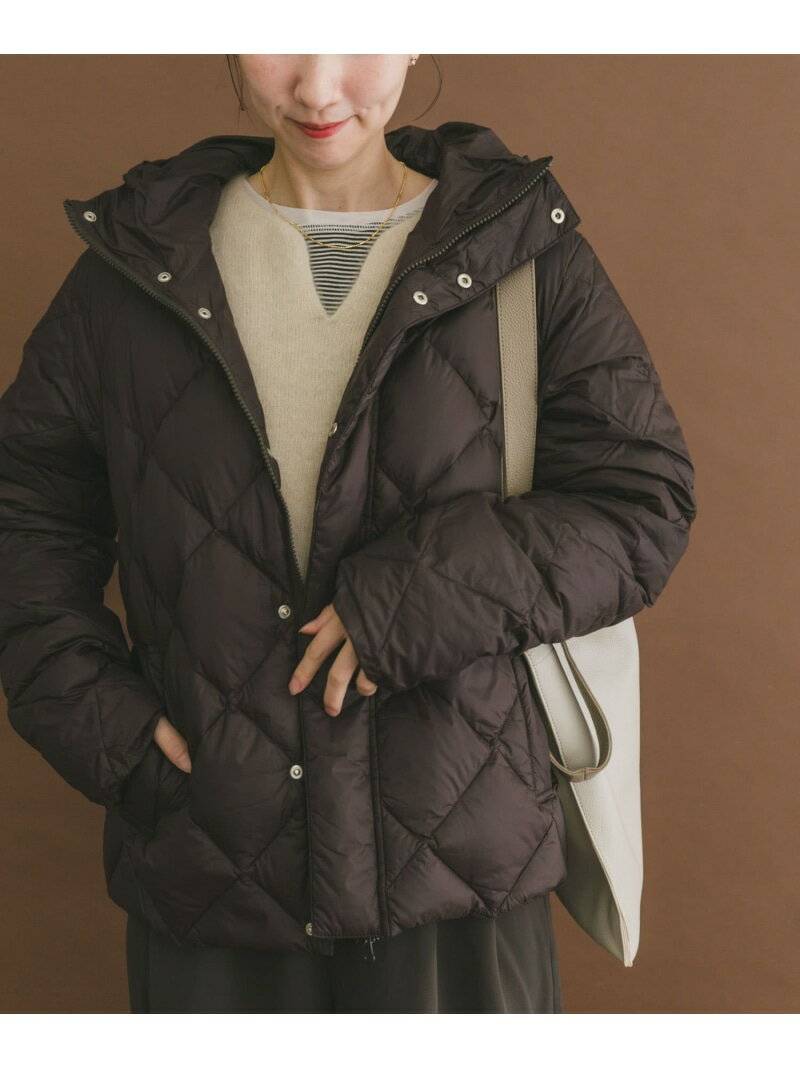 TAION HOOD DOWN JACKET URBAN RESEARCH ITEMS アーバンリサーチアイテムズ ジャケット・アウター ダウンジャケット・ダウンベスト ブラウン ブラック ホワイト【送料無料】[Rakuten Fashion]のサムネイル
