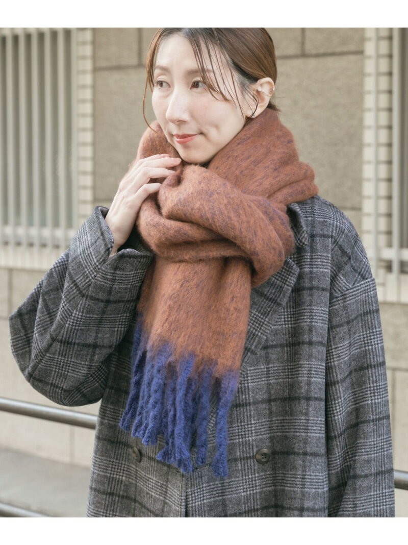 【SALE／50%OFF】ソフトブークレストール URBAN RESEARCH ITEMS アーバンリサーチアイテムズ ファッション雑貨 マフラー・ストール・ネックウォーマー ブラウン グレー【RBA_E】[Rakuten Fashion]