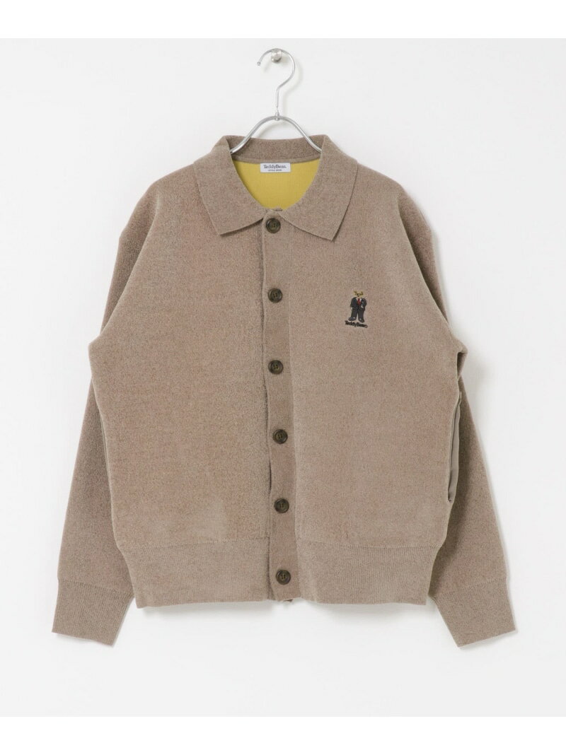 Teddy Bear Wフェイスニットシャツカーディガン URBAN RESEARCH ITEMS アーバンリサーチアイテムズ トップス カーディガン ホワイト ブラウン ネイビー【送料無料】[Rakuten Fashion]