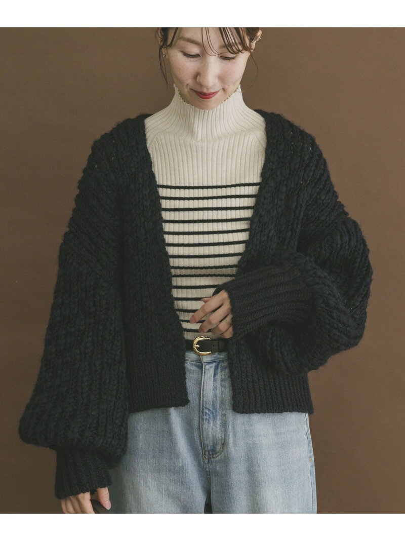 【SALE／60%OFF】ウールミックスボリュームカーディガン URBAN RESEARCH ITEMS アーバンリサーチアイテムズ トップス カーディガン ネイビー【RBA_E】【送料無料】[Rakuten Fashion] ur-items-10006703 ITEMS URBAN RESEARCH パッケージ画像