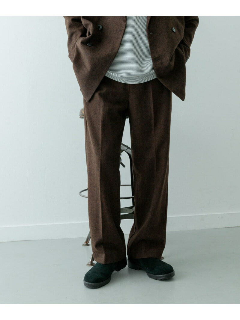 【SALE／50%OFF】『セットアップ対応』ウール混テーパードパンツ URBAN RESEARCH ITEMS アーバンリサーチアイテムズ パンツ その他のパンツ カーキグリーン ブラウン ブラック【RBA_E】【送料無料】[Rakuten Fashion]