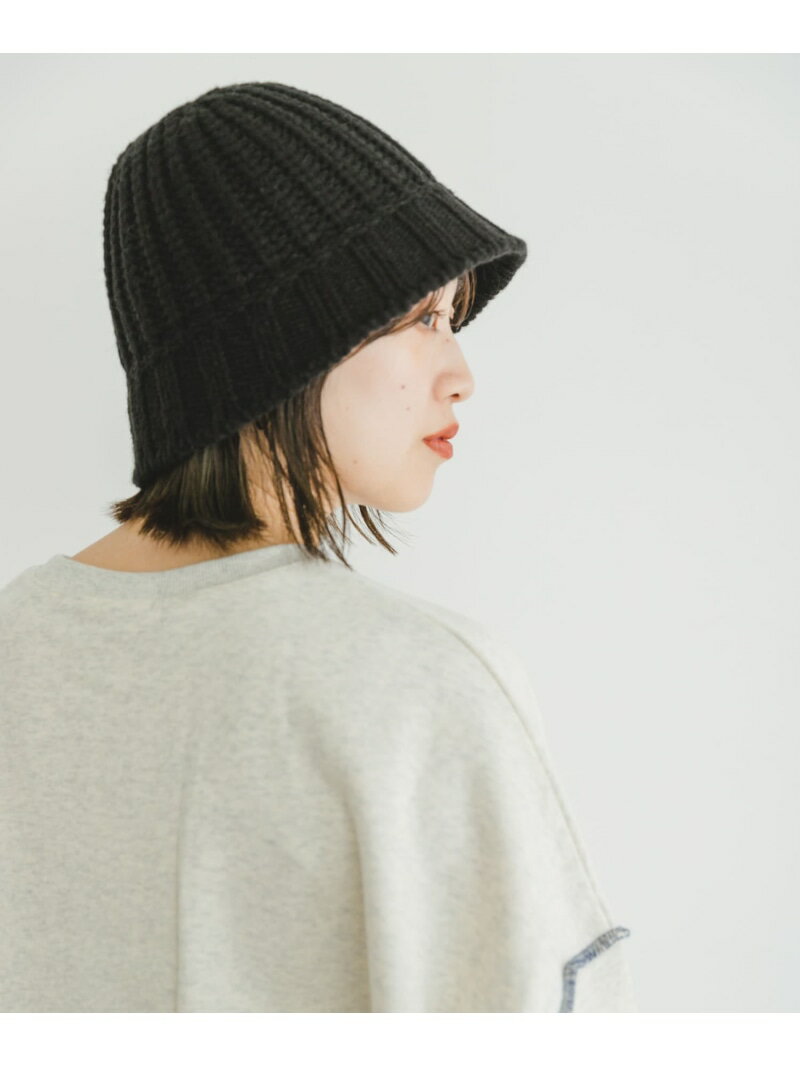 【SALE／50%OFF】ニットバケットハット URBAN RESEARCH ITEMS アーバンリサーチアイテムズ 帽子 ハット ブラック【RBA_E】[Rakuten Fashion]