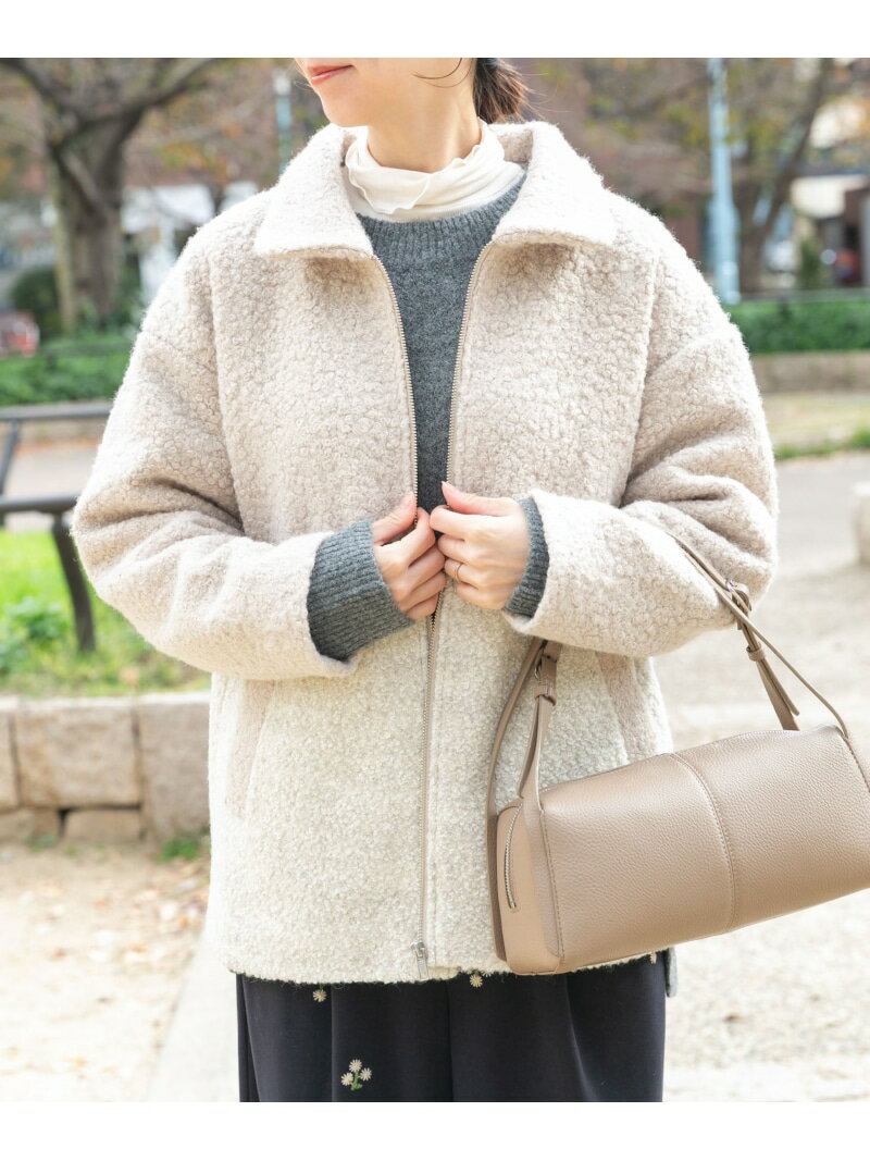 ボア切替ジャケット URBAN RESEARCH ITEMS アーバンリサーチアイテムズ ジャケット・アウター その他のジャケット・アウター グレー ベージュ【送料無料】[Rakuten Fashion]のサムネイル