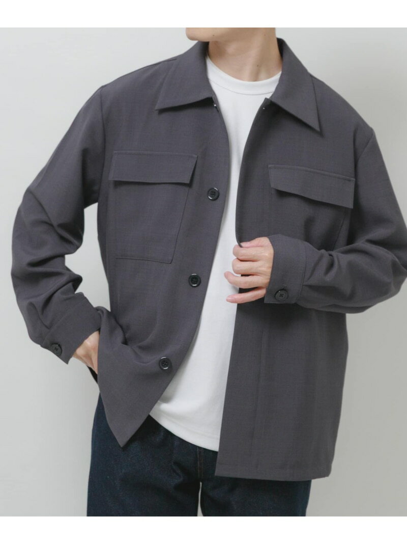 2way ストレッチ比翼ジャケット URBAN RESEARCH ITEMS アーバンリサーチアイテムズ ジャケット・アウター その他のジャケット・アウター ベージュ グレー ブラック グリーン【先行予約】*【送料無料】[Rakuten Fashion]