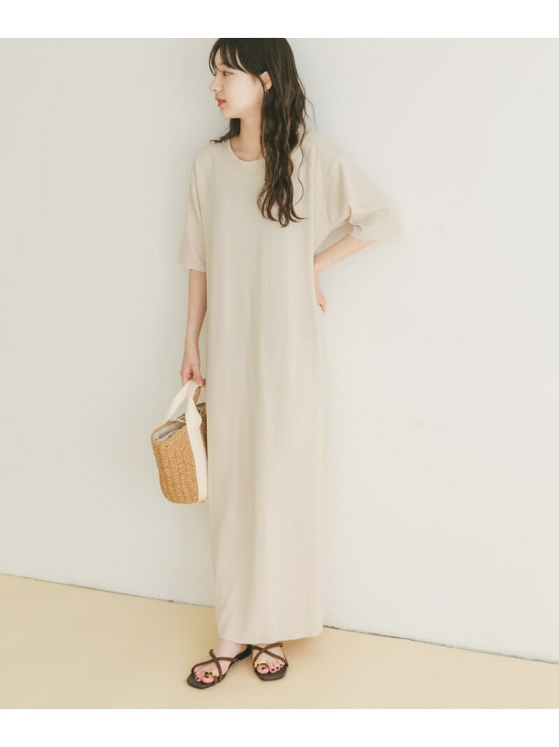 【SALE／33%OFF】セルフカットTシャツワンピース URBAN RESEARCH ITEMS アーバンリサーチアイテムズ ワンピース・ドレス ワンピース ブラウン グリーン【RBA_E】【送料無料】[Rakuten Fashion]のサムネイル