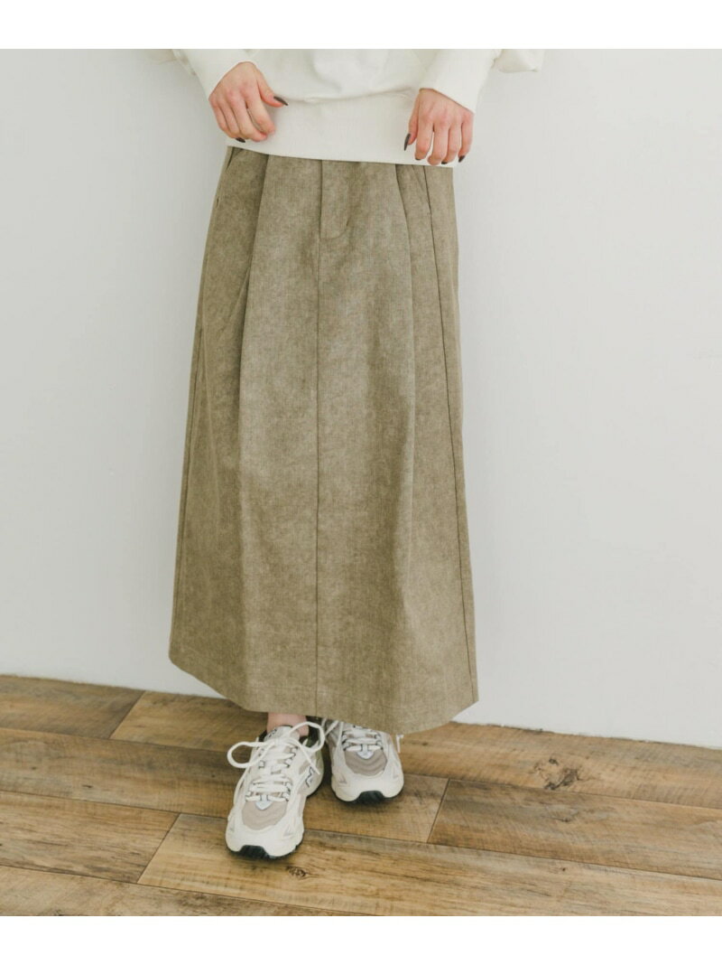 【SALE／62%OFF】ウエストタックスカート URBAN RESEARCH ITEMS アーバンリサーチアイテムズ スカート その他のスカート ベージュ グレー【RBA_E】[Rakuten Fashion]