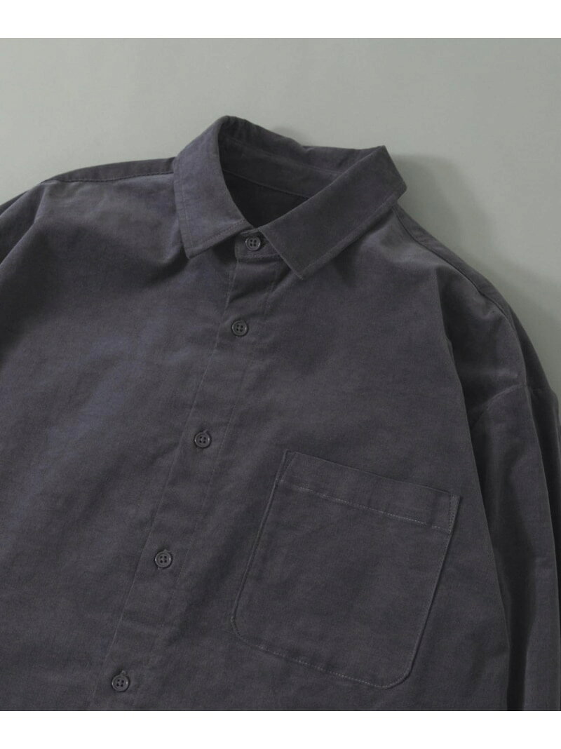 【SALE／31%OFF】ストレッチコーデュロイ レギュラーカラーシャツ URBAN RESEARCH ITEMS アーバンリサーチアイテムズ トップス シャツ・ブラウス ブラック グレー グリーン【RBA_E】【送料無料】[Rakuten Fashion]