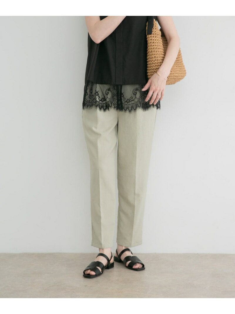 【SALE／20%OFF】『イージーケア/接触冷感/UVカット』SMOOTH LINEN TOUCH パンツ URBAN RESEARCH ITEMS アーバンリサーチアイテムズ パンツ その他のパンツ グリーン ブラウン ベージュ ブラック【RBA_E】【送料無料】[Rakuten Fashion] ur-items-10007087 ITEMS URBAN RESEARCH サンプル画像3