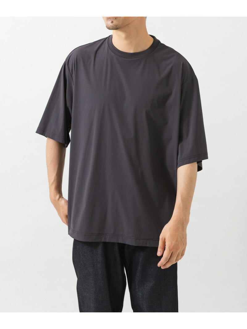 『撥水/接触冷感』『UR TECH MoLight』PACKABLE T-SHIRTS URBAN RESEARCH アーバンリサーチ トップス カットソー・Tシャツ ブラック グレー