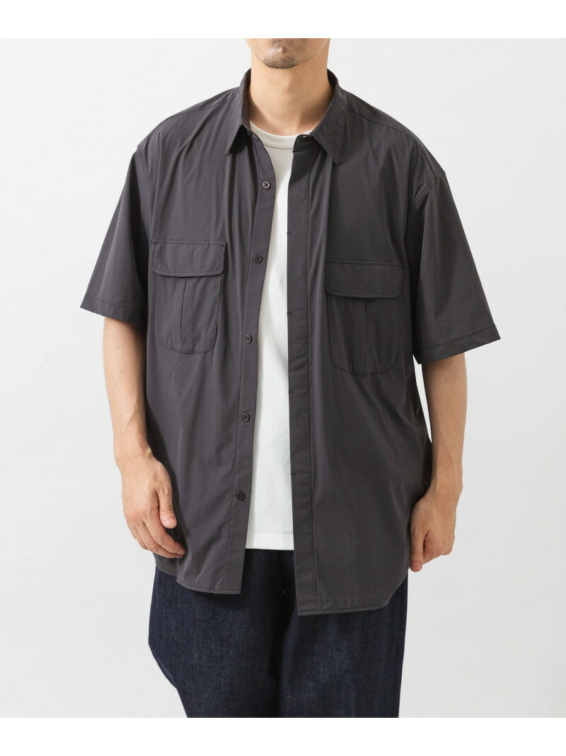 Rakuten - 『撥水/接触冷感』『UR TECH MoLight』PACKABLE SHIRTS URBAN RESEARCH アーバンリサーチ トップス シャツ・ブラウス ブラック グレー【送料無料】[Rakuten Fashion]