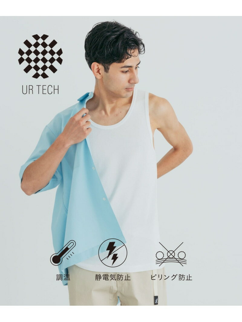 【SALE／10%OFF】『UR TECH』タンクトップ URBAN RESEARCH アーバンリサーチ トップス ノースリーブ・タンクトップ ホワイト ブラック グレー【RBA_E】[Rakuten Fashion]