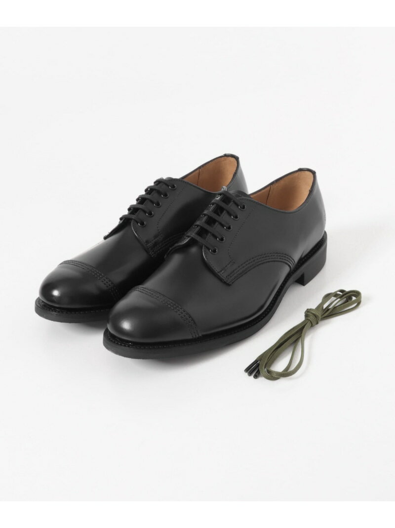 乐天商城 - Sanders MILITARY DERBY SHOE URBAN RESEARCH アーバンリサーチ シューズ・靴 レースアップ・ドレスシューズ ブラック【送料無料】[Rakuten Fashion]