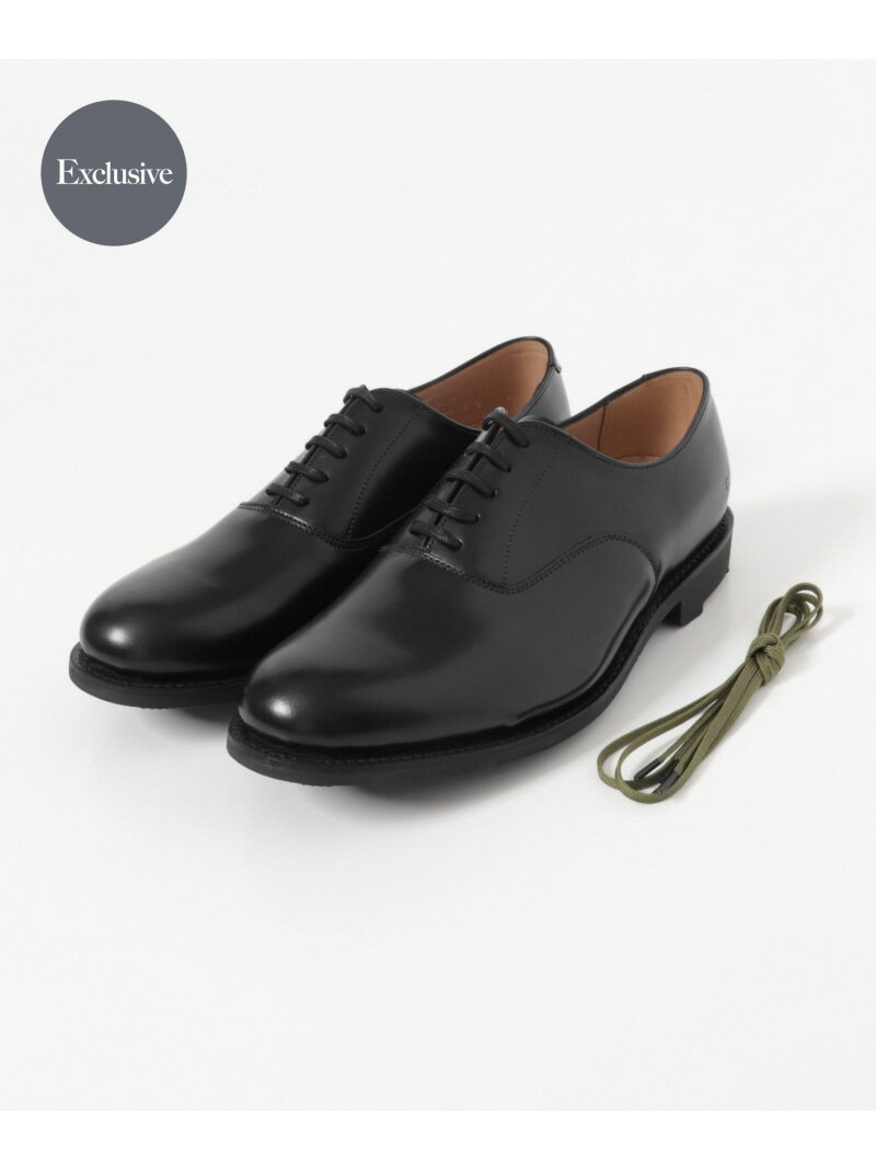 乐天商城 - 『別注』Sanders×URBAN RESEARCH MILITARY OXFORD PLAIN URBAN RESEARCH アーバンリサーチ シューズ・靴 レースアップ・ドレスシューズ ブラック【送料無料】[Rakuten Fashion]