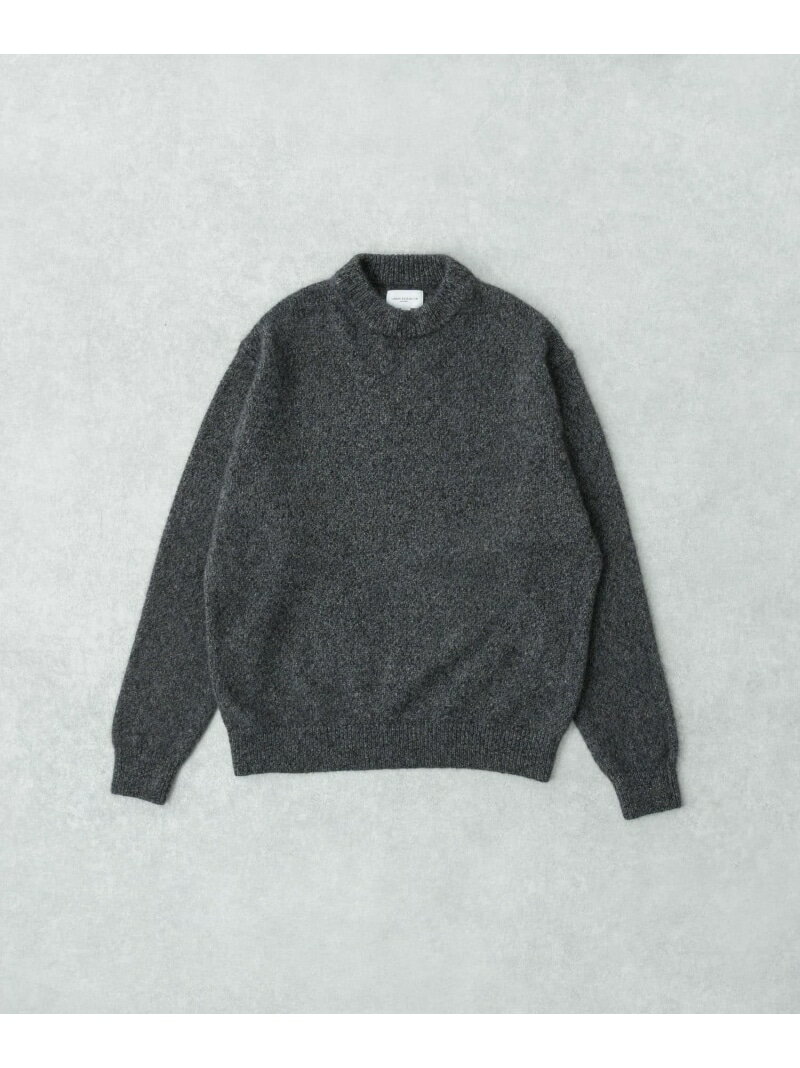 new basic CASHMERE SILK MOULINE CREW-NECK KNIT URBAN RESEARCH アーバンリサーチ トップス ニット グレー【送料無料】[Rakuten Fashion](4)