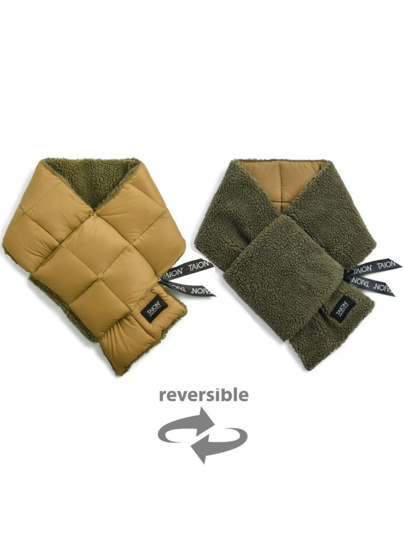 アーバンリサーチ TAION REVERSIVLE/M DOWNxBOA SC URBAN RESEARCH アーバンリサーチ ファッション雑貨 マフラー・ストール・ネックウォーマー ブラック[Rakuten Fashion]