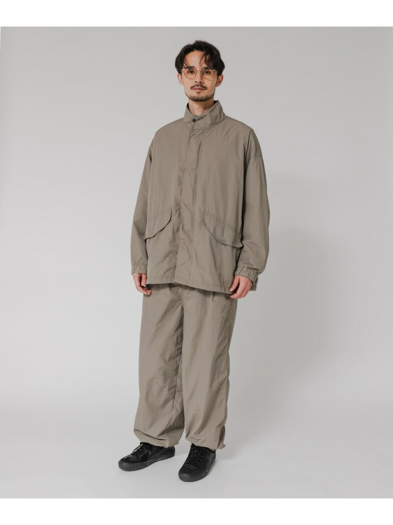 NYLON WIDE EASY PANTS URBAN RESEARCH アーバンリサーチ パンツ その他のパンツ ブラック グレー【送料無料】[Rakuten Fashion](4.0)