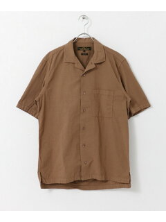 JP Seersucker Box Shirt UF85-13B006: Brown JP Seersucker Box Shirt UF85-13B006: Brown