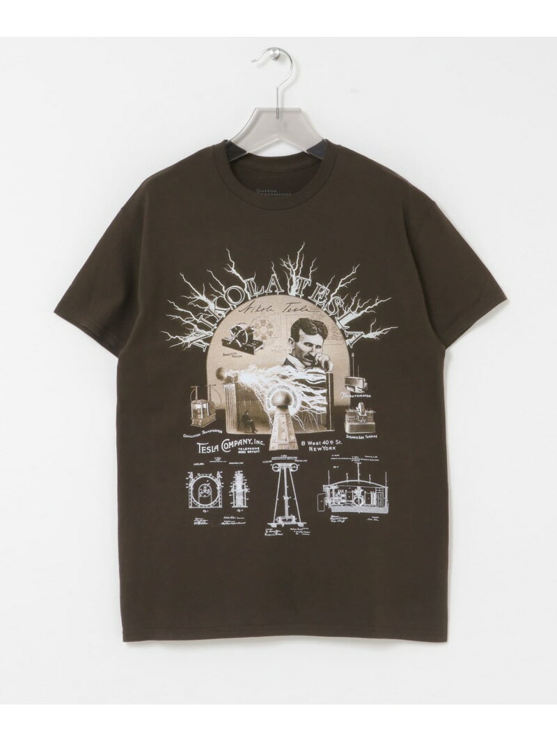 【SALE／30%OFF】Cotton Expressions TESLA T-SHIRTS URBAN RESEARCH アーバンリサーチ トップス カットソー・Tシャツ ブラウン【RBA_E】【送料無料】[Rakuten Fashion]
