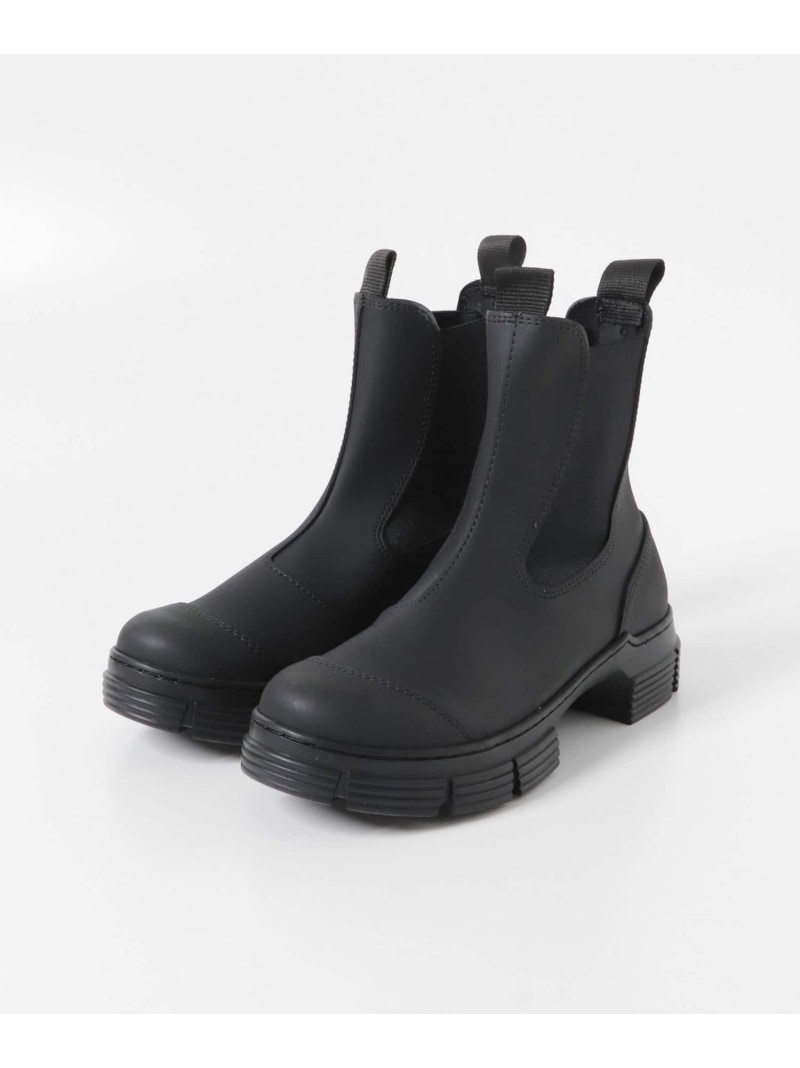 【SALE／50%OFF】GANNI Recycled Rubber City Boot URBAN RESEARCH アーバンリサーチ シューズ・靴 ブーツ ブラック【RBA_E】【送料無料】[Rakuten Fashion]