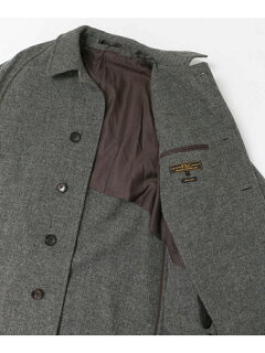 Freemans Sporting Club JP Tweed Overcoat UF86-17B003: Grey Freemans Sporting Club JP Tweed Overcoat UF86-17B003: Grey
