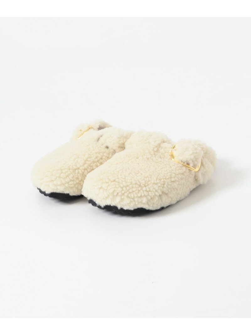 BIRKENSTOCK Boston Big Buckle Teddy URBAN RESEARCH アーバンリサーチ シューズ・靴 サンダル ホワイト【送料無料】[Rakuten Fashion]