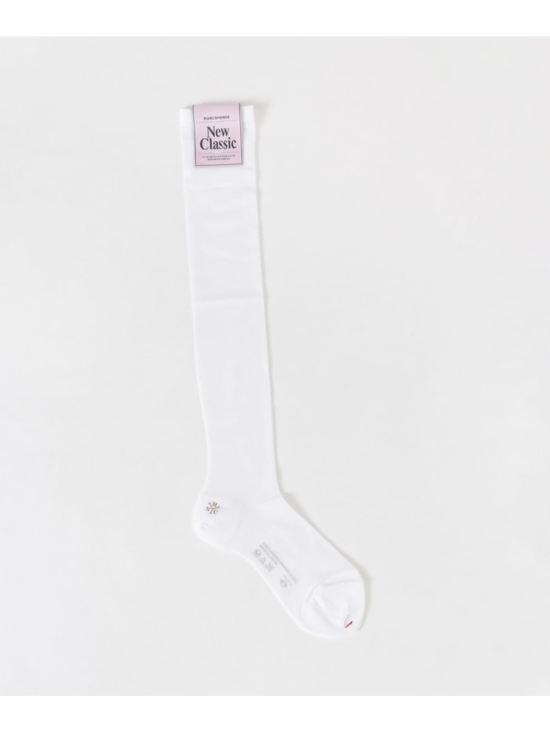 MARCOMONDE sheer high socks URBAN RESEARCH アーバンリサーチ 靴下・レッグウェア 靴下 ホワイト ブラック[Rakuten Fashion]