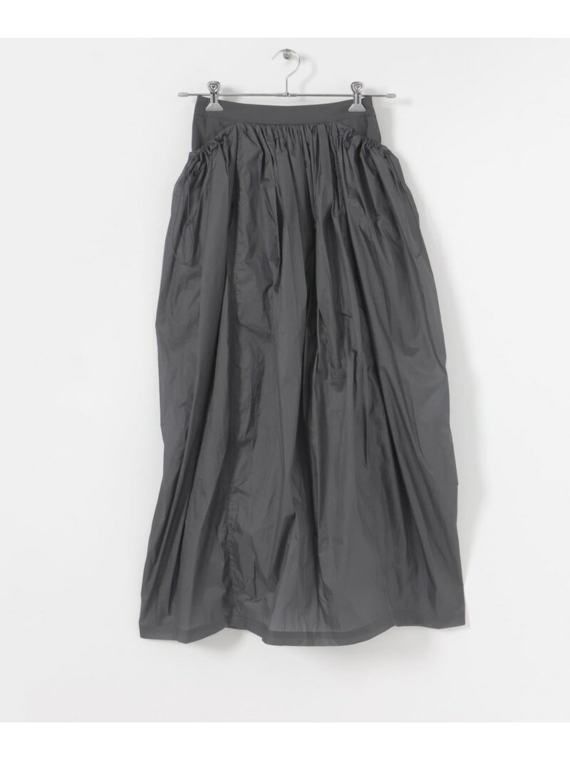 AMOMENTO LAYERED SHIRRING SKIRT URBAN RESEARCH アーバンリサーチ スカート その他のスカート ネイビー ベージュ【送料無料】[Rakuten Fashion]