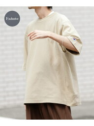 『別注』Champion*UR Relax Sleeve T-shirts URBAN RESEARCH アーバンリサーチ トップス カットソー・Tシャツ ベージュ グリーン レッド【送料無料】[Rakuten Fashion]
