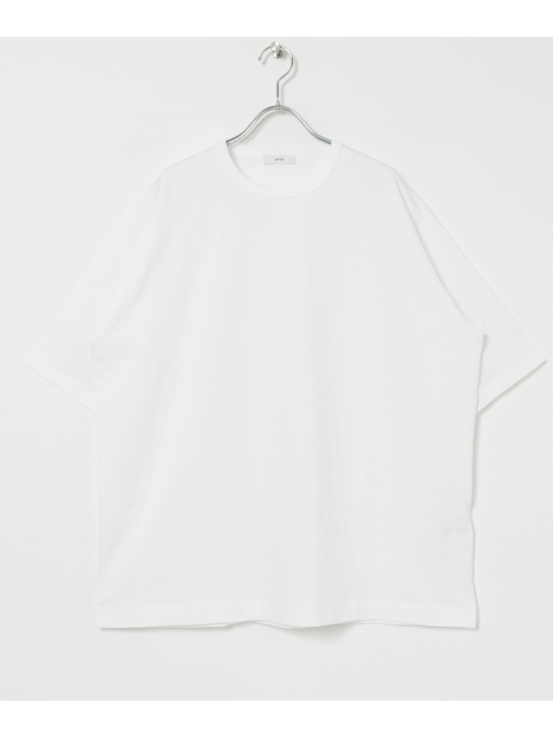 乐天商城 - ATON DRY COTTON STANDARD T-SHIRTS URBAN RESEARCH アーバンリサーチ トップス カットソー・Tシャツ ブラック ホワイト グリーン【送料無料】[Rakuten Fashion]