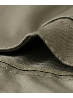 High Density Cotton Gabardine Shacket UF84-17B007: Army Khaki High Density Cotton Gabardine Shacket UF84-17B007: Army Khaki