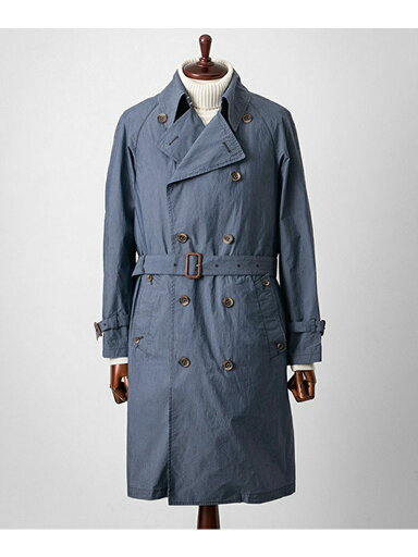 Indigo Trench Coat UT52-17K013: Navy Indigo Trench Coat UT52-17K013: Navy