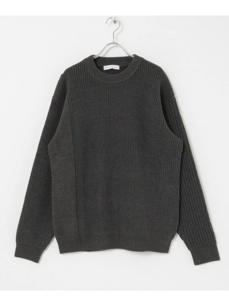 【SALE／70%OFF】クレイジーパターンニット URBAN RESEARCH アーバンリサーチ トップス ニット ネイビー ホワイト グレー【RBA_E】【送料無料】[Rakuten Fashion]