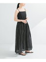 【SALE/40%OFF】スパンコール刺繍キャミワンピース URBAN RESEARCH アーバンリサーチ ワンピース・ドレス ワンピース ブラック【RBA_E...